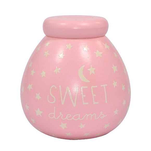 Piggy bank Pot of Dreams Glow Baby Girl Small