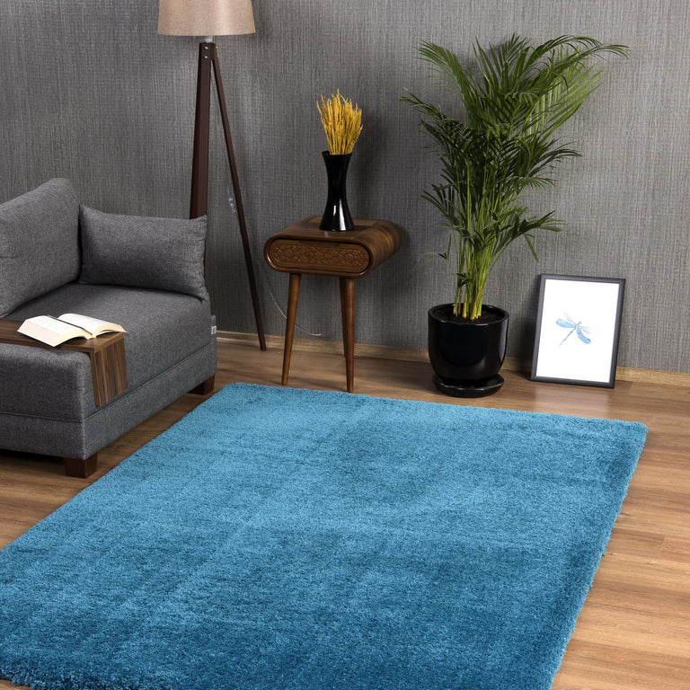 Prada Shaggy Rug Aquamarine