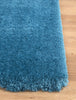Prada Shaggy Rug Aquamarine picture of the corner of the rug