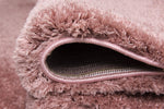 Prada Shaggy Rug Coral close view picture of the pile height