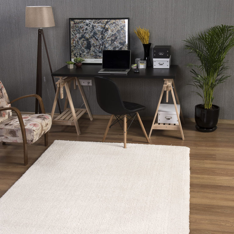 Prada Shaggy Rug Cream