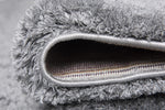 Prada Shaggy Rug Grey close view picture of the pile height
