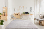 Prada Silver Shaggy Rug lifestyle picture