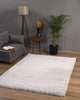 Prada Silver Shaggy Rug top view lifestyle picture