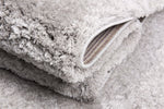 Prada Silver Shaggy Rug close view picture of the pile height