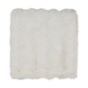 Scatterbox Halo Presley Cream faux fur blanket with a weaving design
