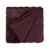 Scatterbox Throw Presley Plum Noir warm fluffy throw with a weaving design