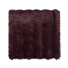 Scatterbox Throw Presley Plum Noir faux-fur blanket made in a deep plum color hue