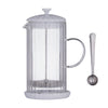 Price & Kensington Luxe White Cafetiere 1 Litre with matching coaster on a white background