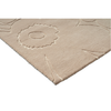 Marimekko Piirto Unikko Floral Rug Greige hand-tufted rug with a cut and loop pile