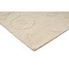 Marimekko Priito Unikko Floral Rug Natural White hand-tufted wool rug with a cut & loop pile
