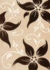 Primrose Floral Rug Beige-Brown picture of the rug design