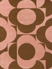 Orla Kiely Prism Flower Pink Terracotta Rug 158002 front view picture