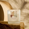 Pure Tranquility Large Soy Candle 210 g in a styled setting