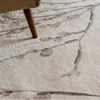Laura Ashley Pussy Willow Floral Rug Dove Grey close-up view picture of the pattern design