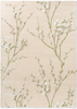 Laura Ashley Pussy Willow Floral Rug Hedgerow Green picture of the rug floral design