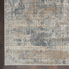 Nourison Quarry Rug QUA02 Blue Beige with a low-high cut pile