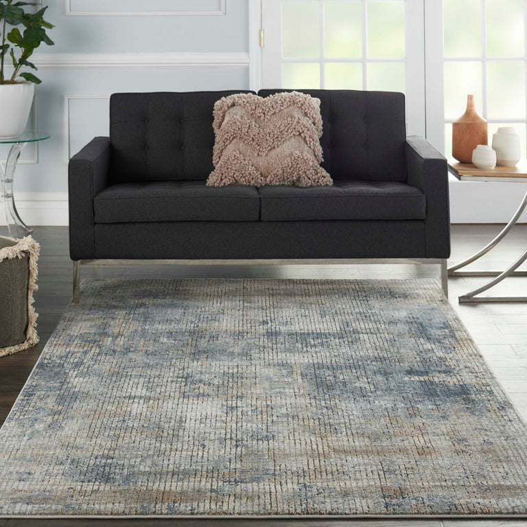 Nourison Quarry Rug QUA02 Blue Beige