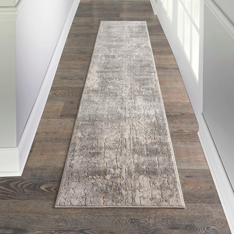 Nourison Quarry Rug QUA03 Beige Grey Runner