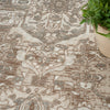 Nourison Quarry Rug QUA05 Beige with a Persian-inspired pattern
