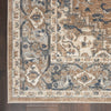Nourison Quarry Rug QUA05 Beige Grey picture of the corner of the rug