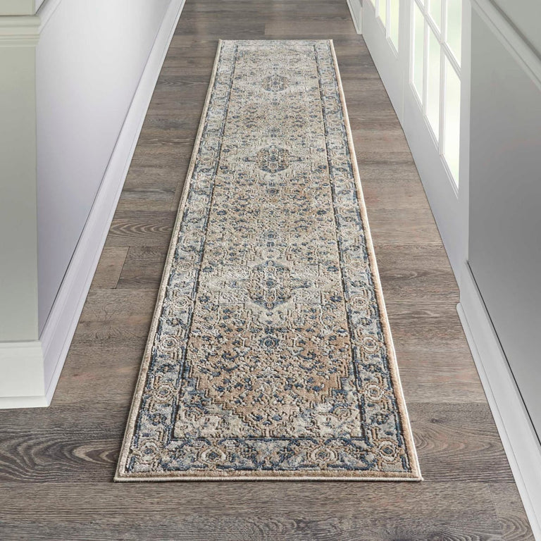 Nourison Quarry Rug QUA05 Beige Grey - Runner