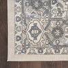 Nourison Quarry Rug QUA05 Ivory Blue made with a bordered design