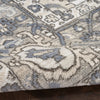 Nourison Quarry Rug QUA05 Ivory Blue with a low pile