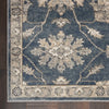 Nourison Quarry Rug QUA06 Blue Beige with a bordered design