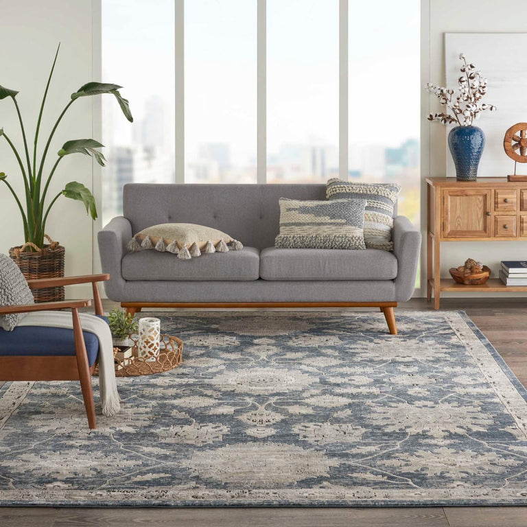 Nourison Quarry Rug QUA06 Blue Beige