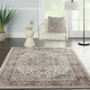 Nourison Quarry Rug QUA05 Ivory Grey lifestyle picture in the living room