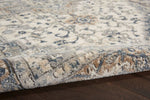Nourison Quarry Rug QUA05 Ivory Grey with a low cut pile