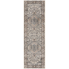 Nourison Quarry Rug QUA05 Ivory Grey - Runner picture of the rug diamask style