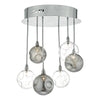 Quinn 6 Light Semi-Flush Polished Chrome picture on the white background
