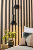 Ragnar Pendant Satin Black can be fitted as a wall light