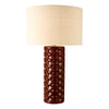 Raja Ceramic Table Lamp Red picture on the white background