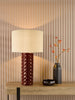 Raja Ceramic Table Lamp Red life style picture