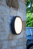 Ralph Outdoor Wall Light Matt Grey and White LED IP65 life style picture