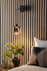 Ramona Wall Light Matt Black LED life style picture