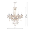Modern chandeliers with adjustable height feature

