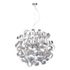 Rawley 12 Light Pendant Brushed Aluminium and Polished Chrome picture on the white background