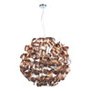 Rawley 12 Light Pendant Brushed Copper and Polished Chrome picture on the white background