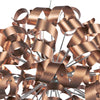 Rawley 12 Light Pendant Brushed Copper and Polished Chrome close view picture of the shade design