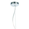 Rawley 12 Light Pendant Brushed Copper and Polished Chrome close view picture of the fitting plate