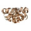 Rawley 5 Light Flush Brushed Copper and Polished Chrome picture on the white background