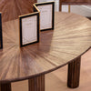 Ray Coffee Table Dark Teak close view picture from the top