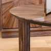 Ray Coffee Table Dark Teak  close view picture of the leg and table top