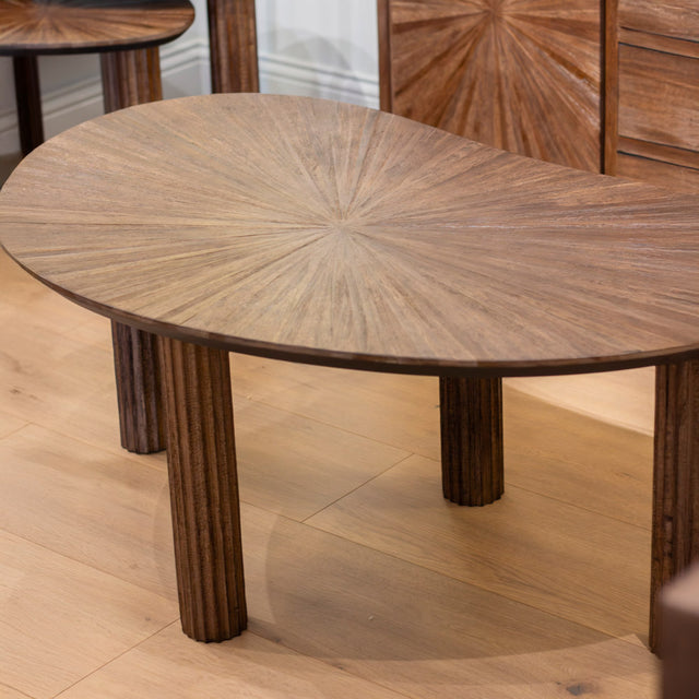 Ray Coffee Table Dark Teak – Modern Wooden Coffee Table