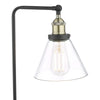 Ray Table Lamp Antique Brass and Glass close view picture of the shade