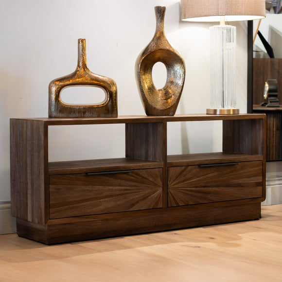 Ray Tv Unit Dark Teak life style picture